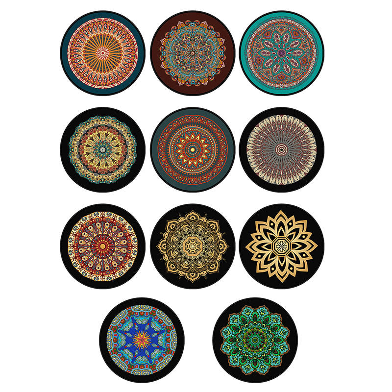 Olivenorma Boho Round Area Rug Mandala Carpet