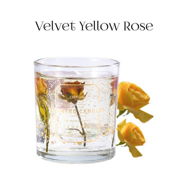 Olivenorma Glass Scented Valentines Day Fragrance Candle