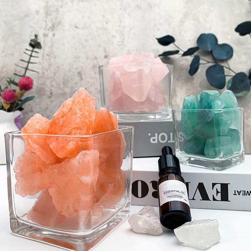 Olivenorma Healing Crystal Stones Diffuser Crystal Aromatherapy