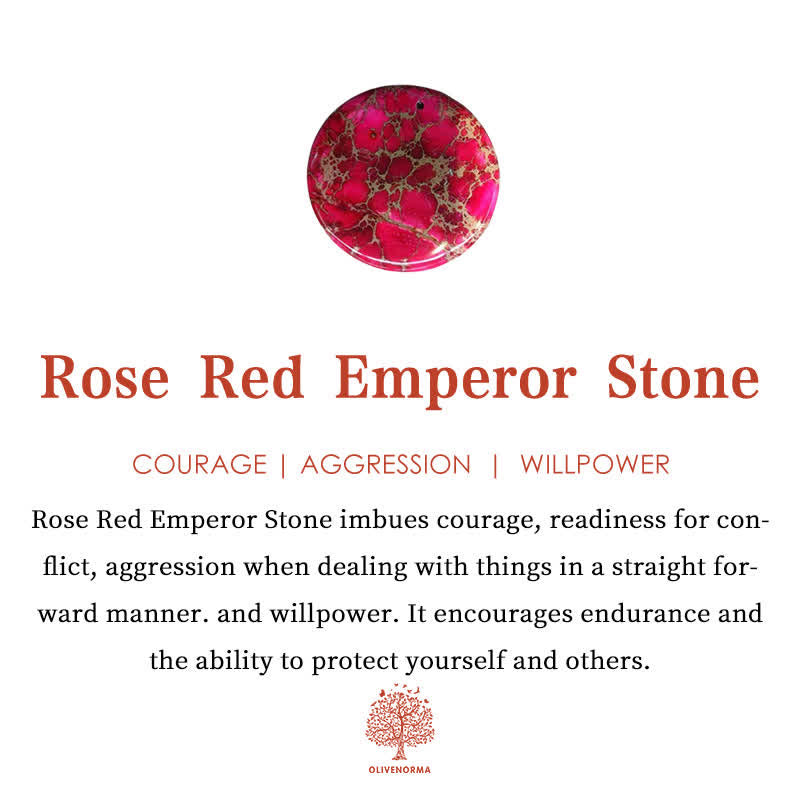 Olivenorma Natural Multicolor Emperor Stone Drop Pendant Necklace