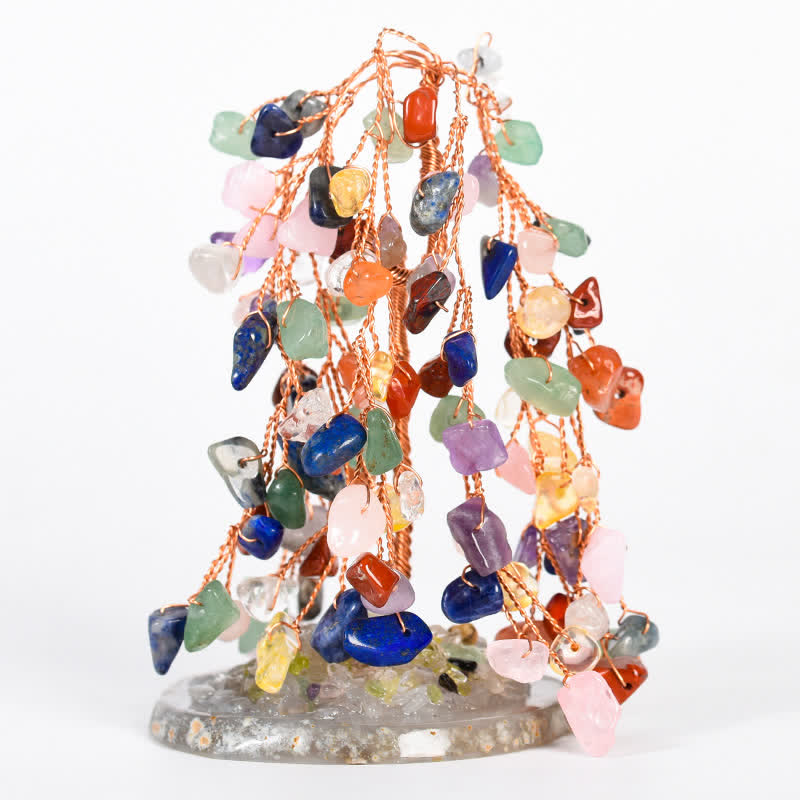 Olivenorma Natural Crystal Base Willow Feng Shui Tree