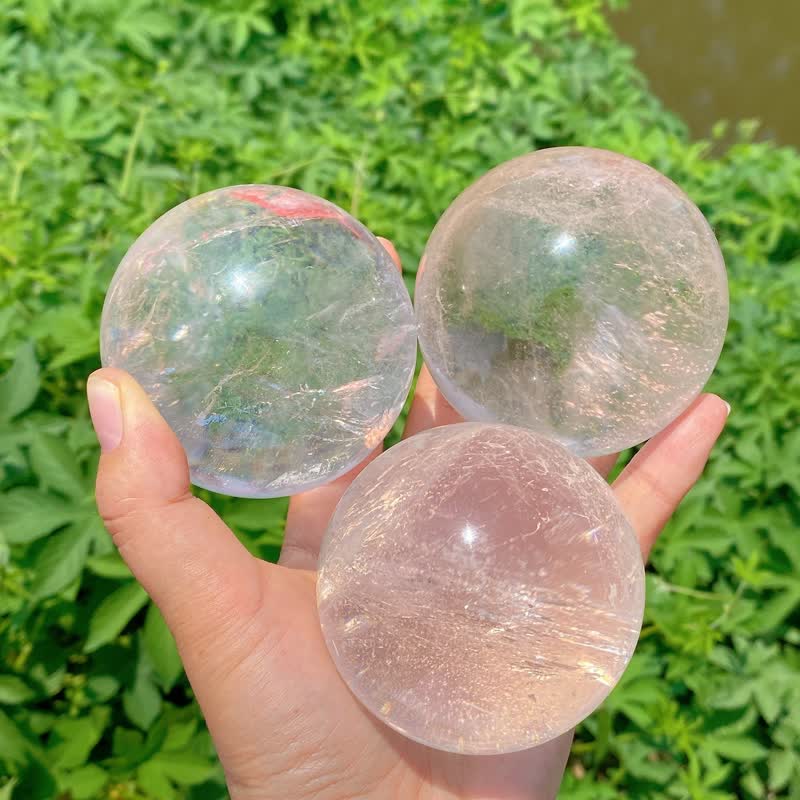 Olivenorma Natural Clear Quartz Crystal Sphere