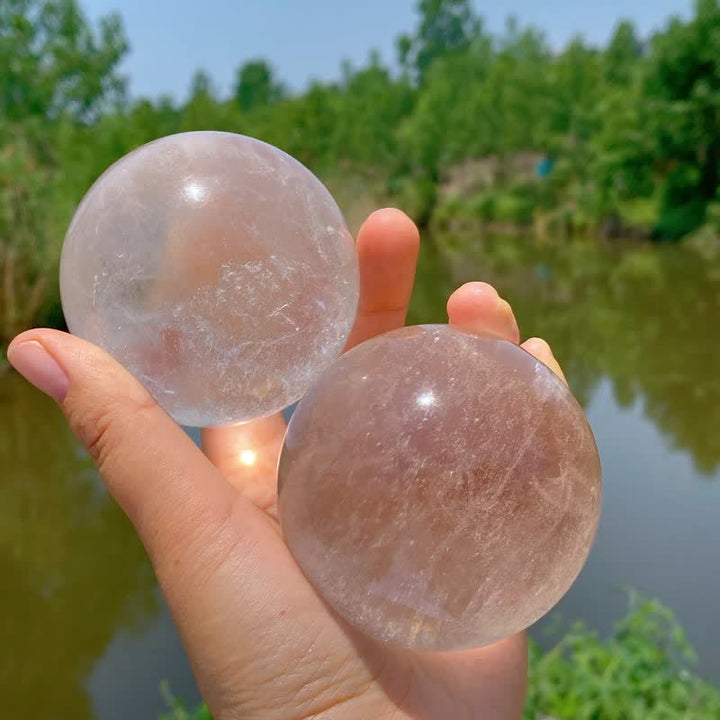 Olivenorma Natural Clear Quartz Crystal Sphere