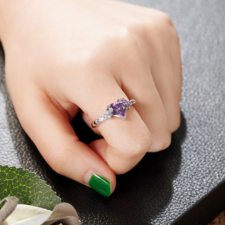 FREE Today: "Eternal Love" Amethyst Heart Ring - image 5
