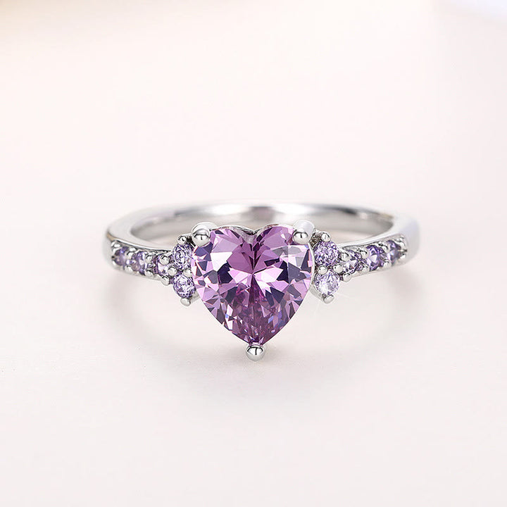 FREE Today: "Eternal Love" Amethyst Heart Ring - image 2