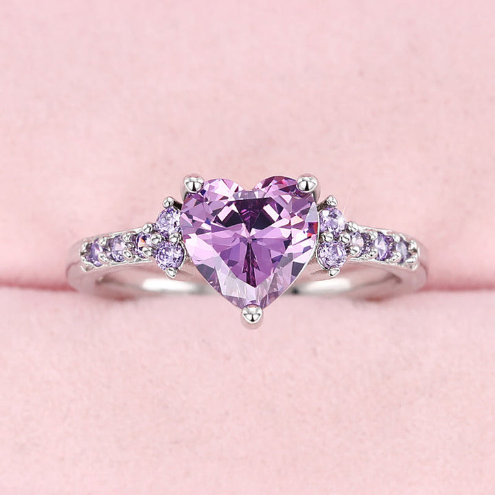 FREE Today: "Eternal Love" Amethyst Heart Ring - image 8