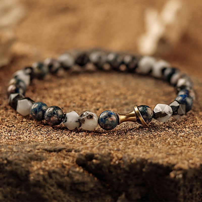 Olivenorma 6mm Natural Stone Men's Beaded Bracelet