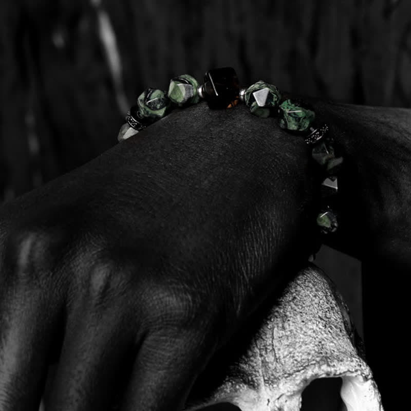 Olivenorma Natural Sodalite African Turquoise Men's Beaded Bracelet - image 7