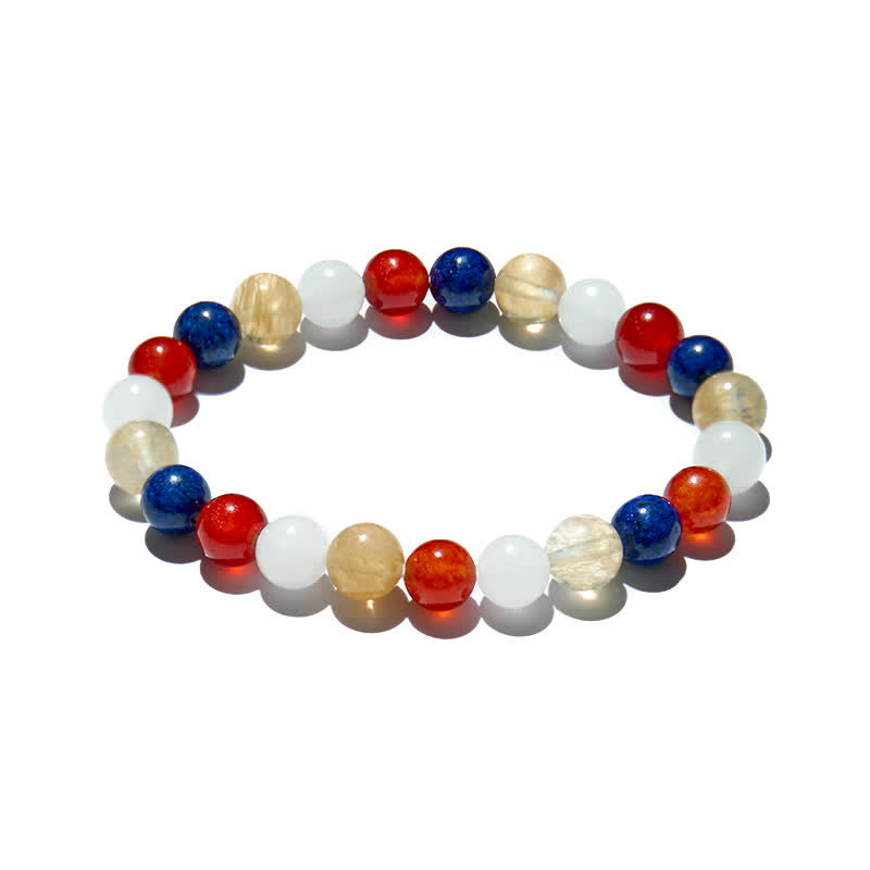 Olivenorma Natural Crystal Gold Rutilated Quartz Beads Bracelet - image 4