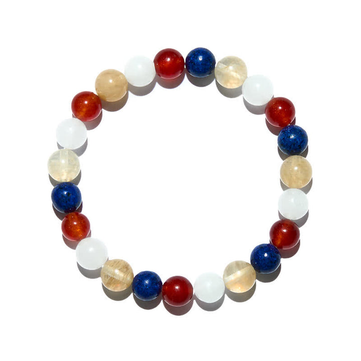 Olivenorma Natural Crystal Gold Rutilated Quartz Beads Bracelet - image 5