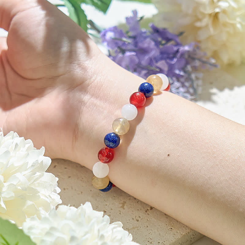 Olivenorma Natural Crystal Gold Rutilated Quartz Beads Bracelet - image 2