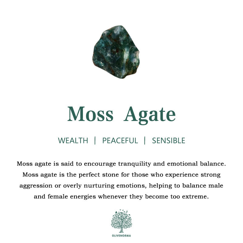Olivenorma Pear Cut Moss Agate Twisted Leaf Engagement Ring - image 7