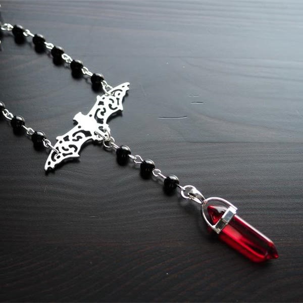 Olivenorma Gothic Energy Hexagonal Crystal Divination Necklace