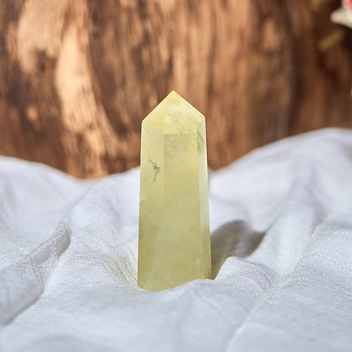 Olivenorma Natural Citrine Obelisk Tower Healing Crystal Wands