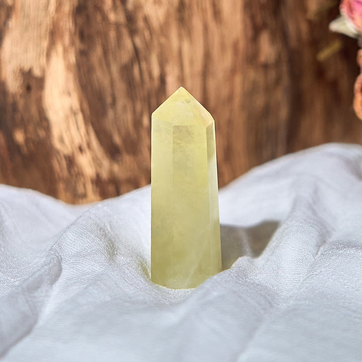 Olivenorma Natural Citrine Obelisk Tower Healing Crystal Wands