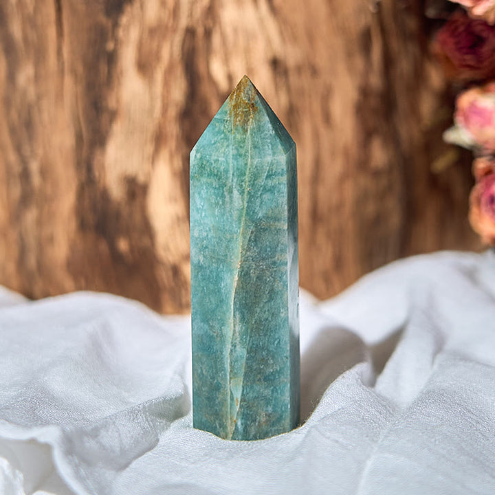 Olivenorma Green Aventurine Obelisk Healing Crystal Wands Tower