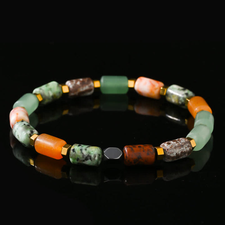 Olivenorma Natural Five Types Crystal Beads Bracelet