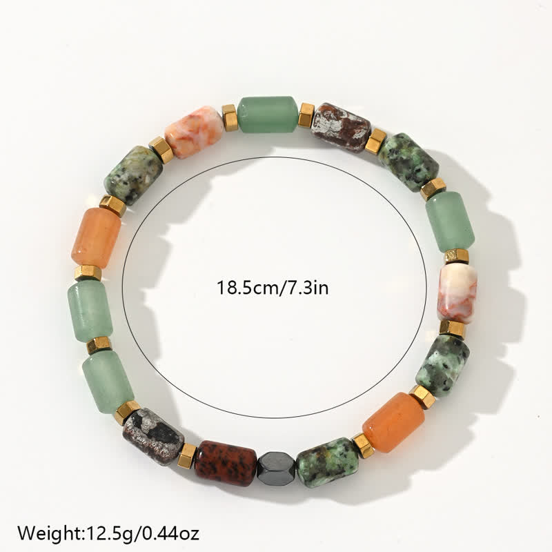 Olivenorma Natural Five Types Crystal Beads Bracelet
