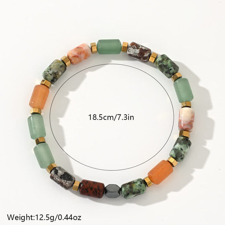 Olivenorma Natural Five Types Crystal Beads Bracelet