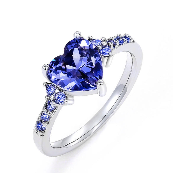 FREE Today: "Eternal Love" Amethyst Heart Ring - US 11 - Sapphire - image 12