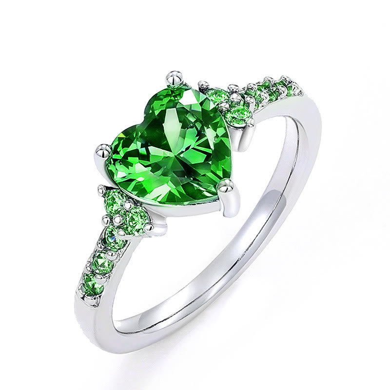 FREE Today: "Eternal Love" Amethyst Heart Ring - US 11 - Emerald - image 13