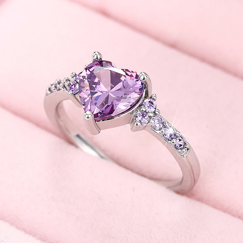 FREE Today: "Eternal Love" Amethyst Heart Ring - image 9