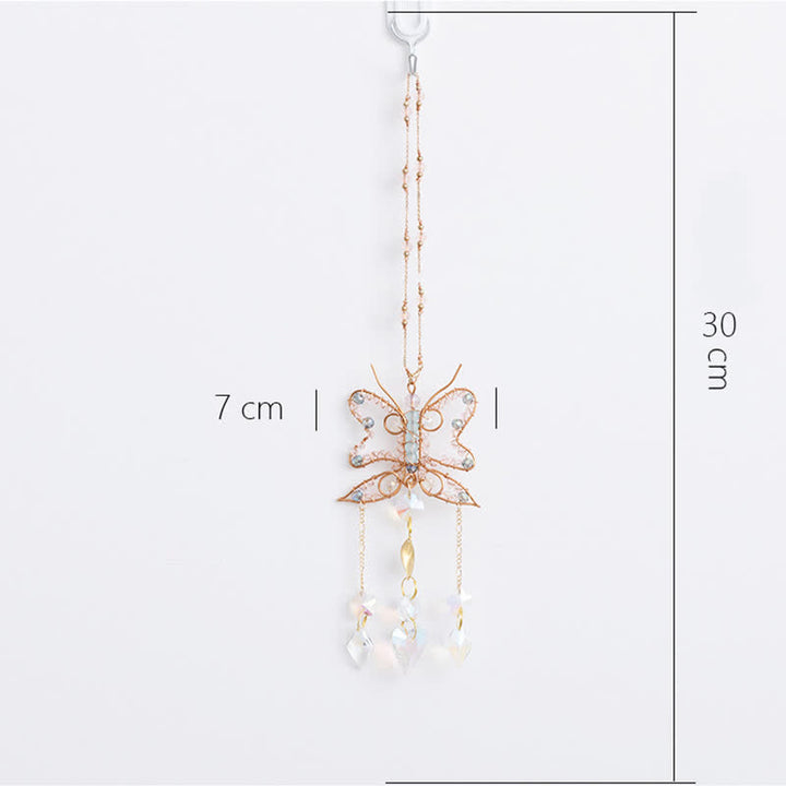 Olivenorma Crystal Copper Wire Winding Butterfly Wind Chime