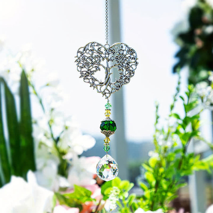Olivenorma Tree of Life Iron Art Suncatcher Wind Chime