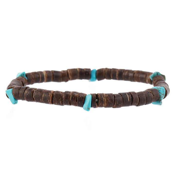 Olivenorma Feather Natural Stone Handmade Woven Leather Bracelet Set