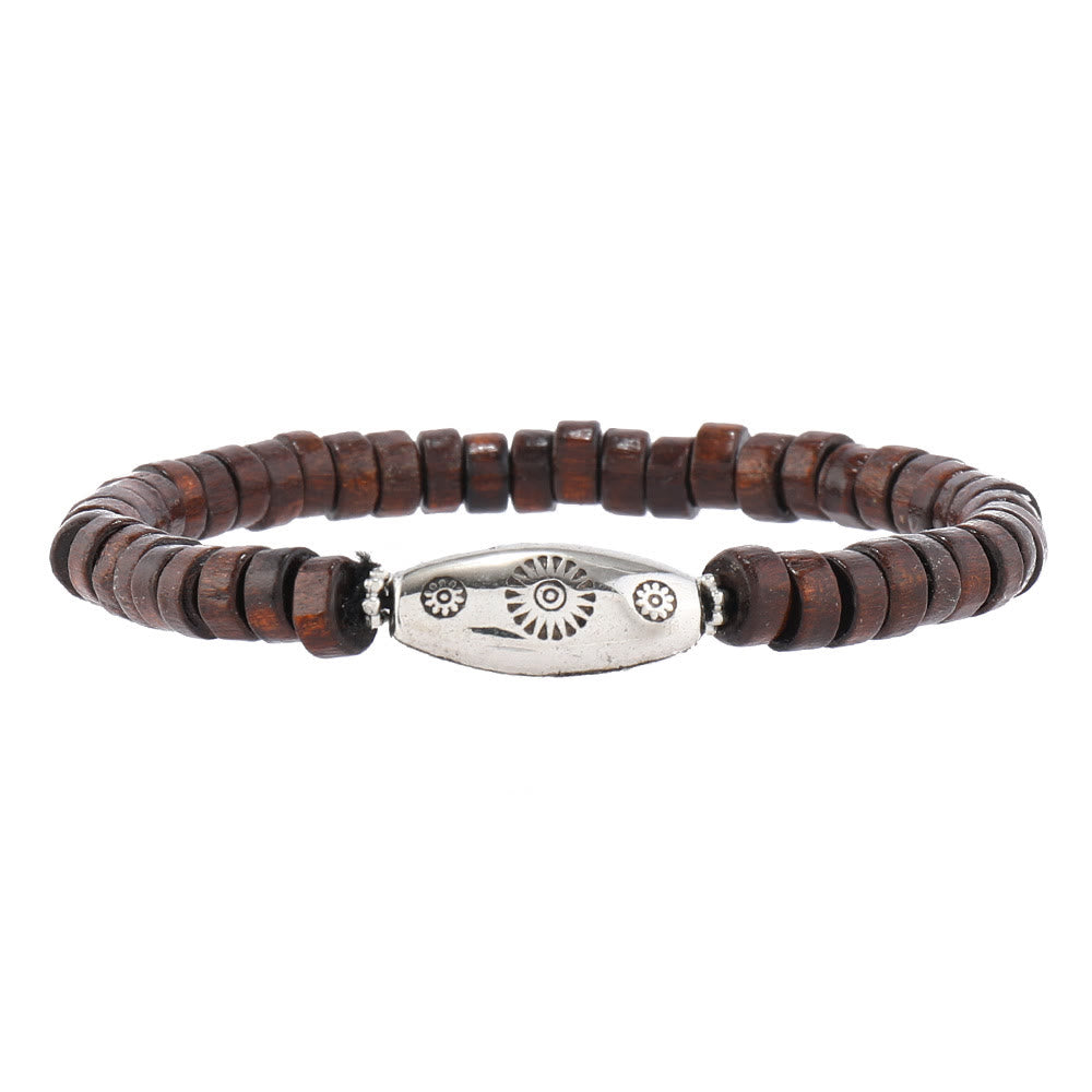 Olivenorma Multi-Layer Turkish Evil Eye Gemstone Leather Bracelet Set - image 9