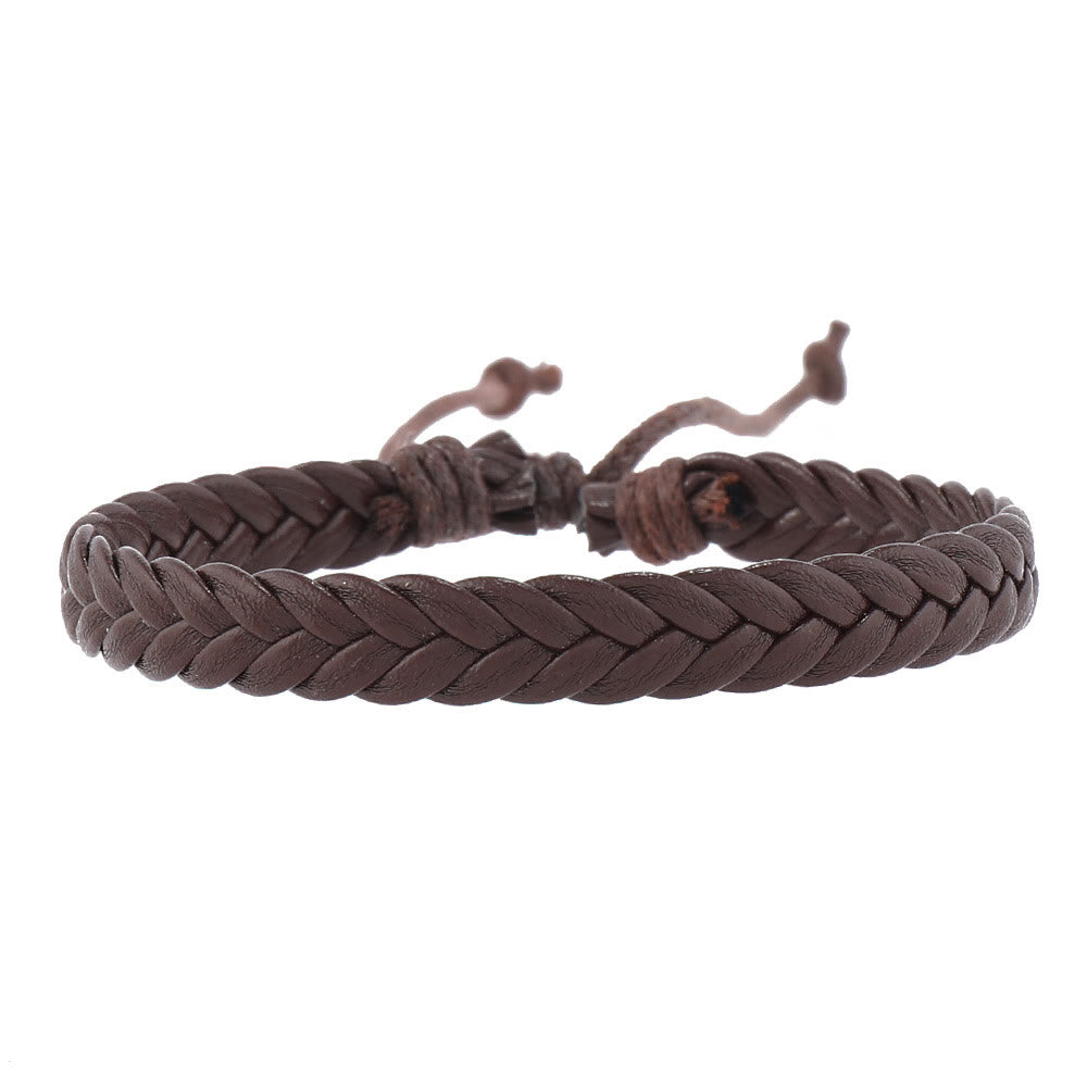 Olivenorma Multi-Layer Turkish Evil Eye Gemstone Leather Bracelet Set - image 8