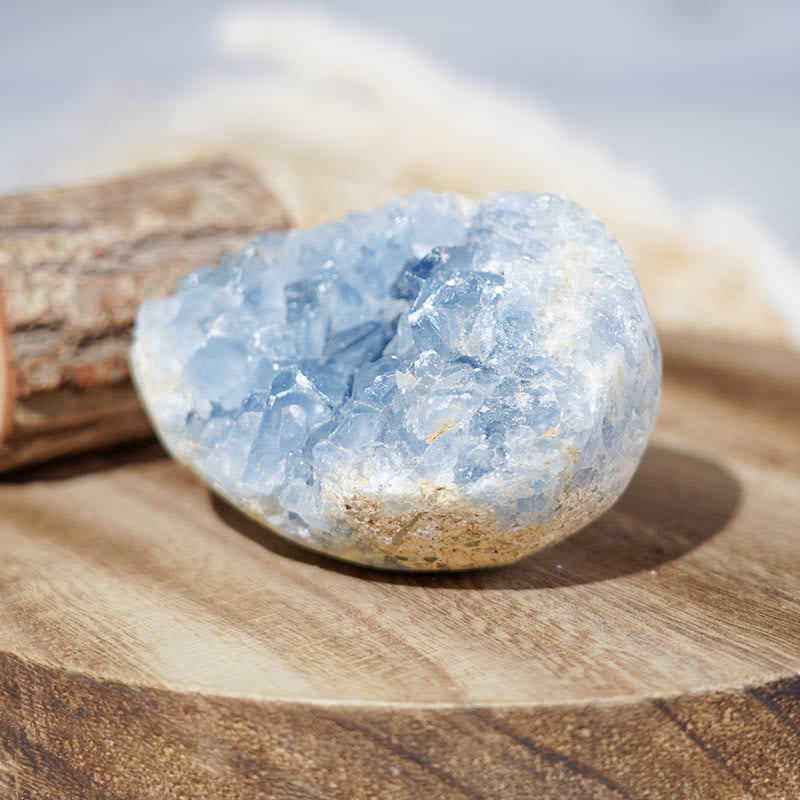 Olivenorma Natural Healing Crystal Raw Celestine Geode Rock - image 3