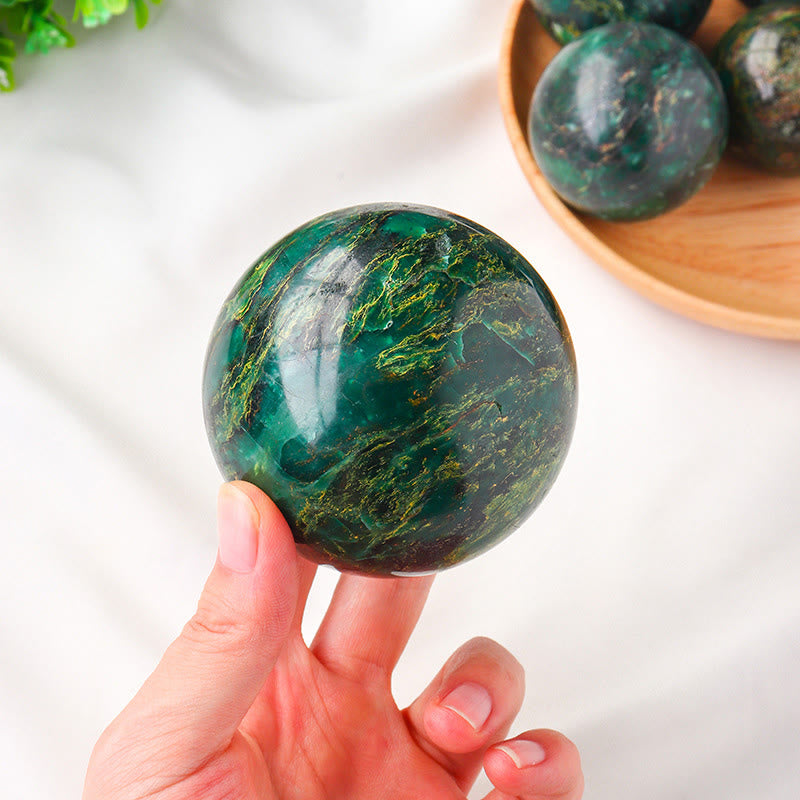 Olivenorma Natural Emerald Ball Crystal Sphere - 5.5-6cm - image 0