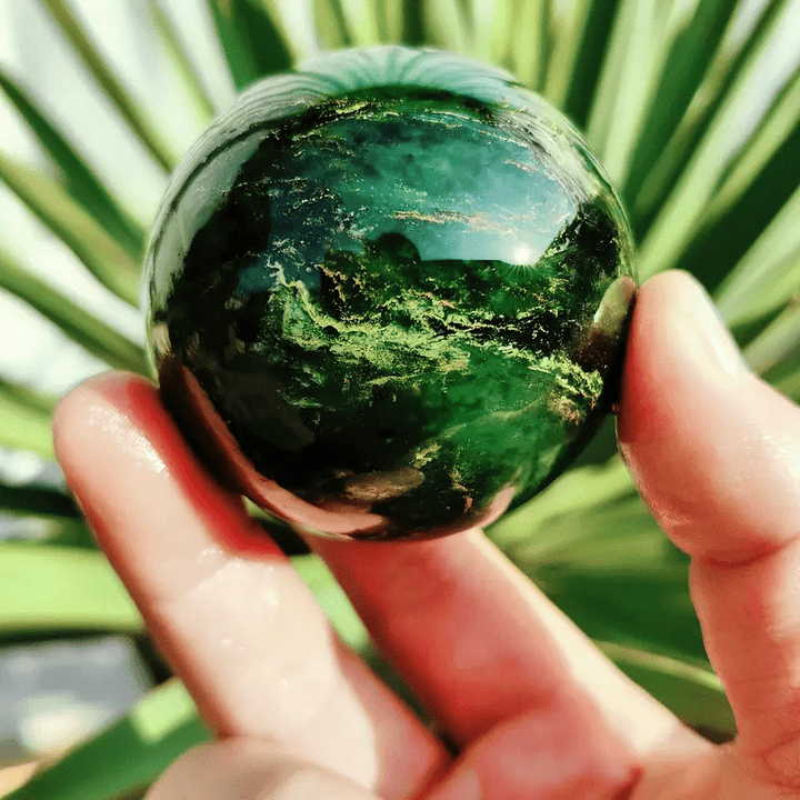 Olivenorma Natural Emerald Ball Crystal Sphere - image 3