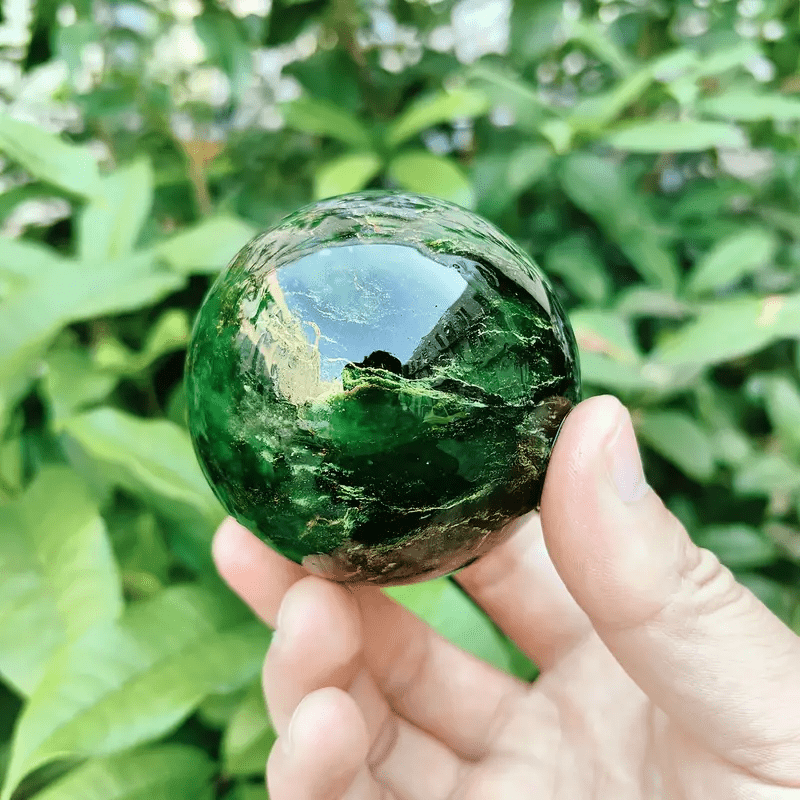 Olivenorma Natural Emerald Ball Crystal Sphere - image 1