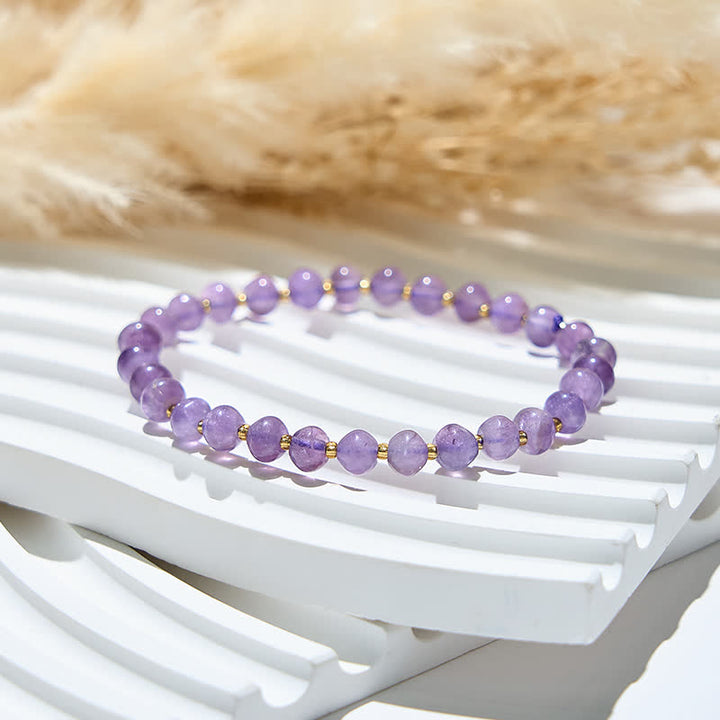 Olivenorma Natural Amethyst Beads Women Bracelet