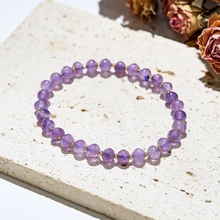 Olivenorma Natural Amethyst Beads Women Bracelet