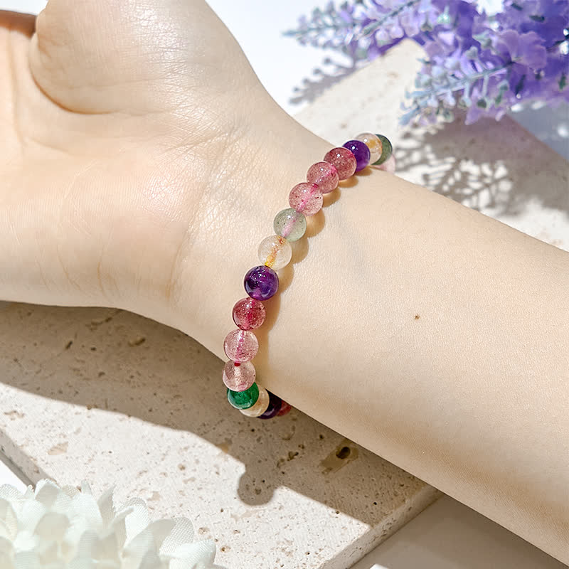 Olivenorma 8mm Natural Tourmaline Beads Bracelet - image 1