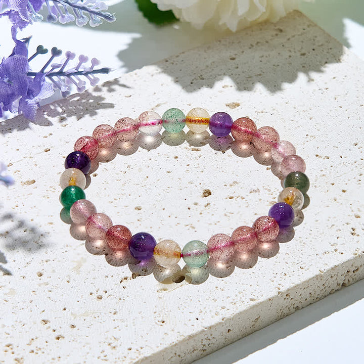 Olivenorma 8mm Natural Tourmaline Beads Bracelet - Tourmaline - image 0