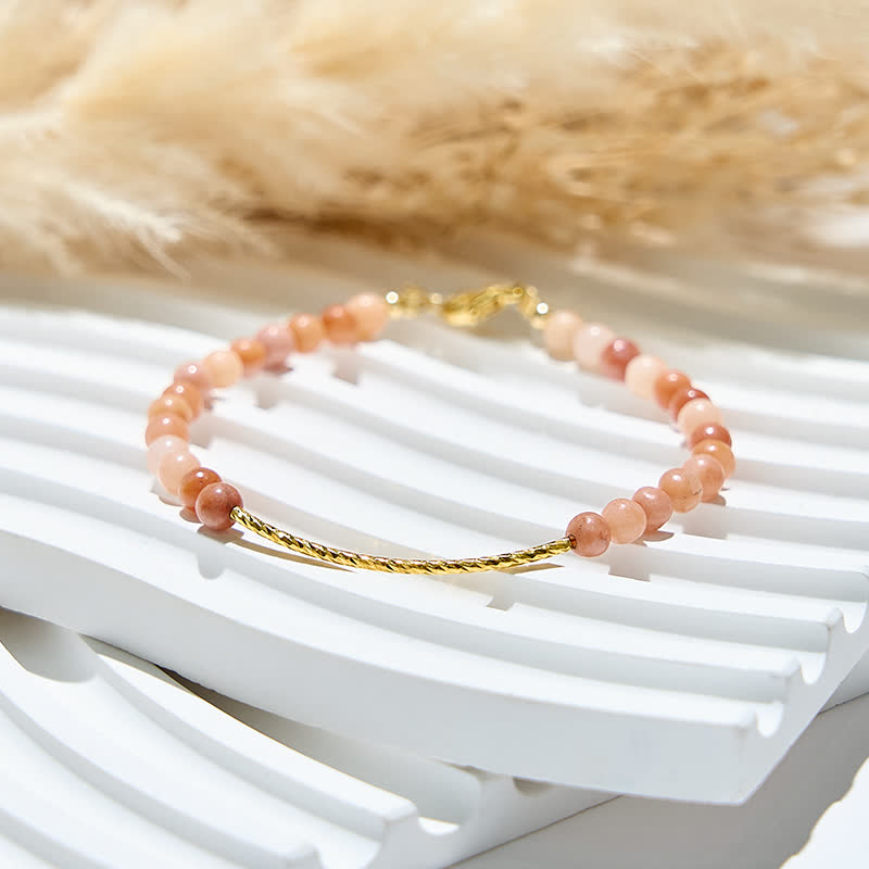 Olivenorma 2mm Natural Rhodochrosite Beads Bracelet