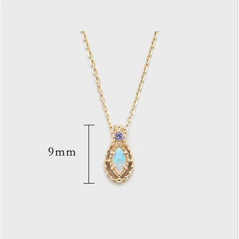 Olivenorma Opal Necklace Ring Earrings Set Gemstone Jewelry Set