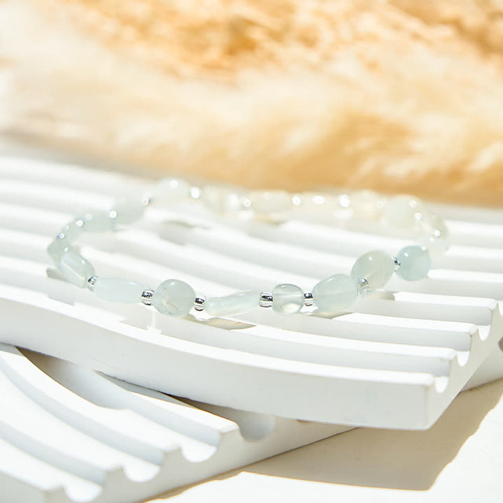 Olivenorma Natural Irregular Moonstone Bead Bracelet