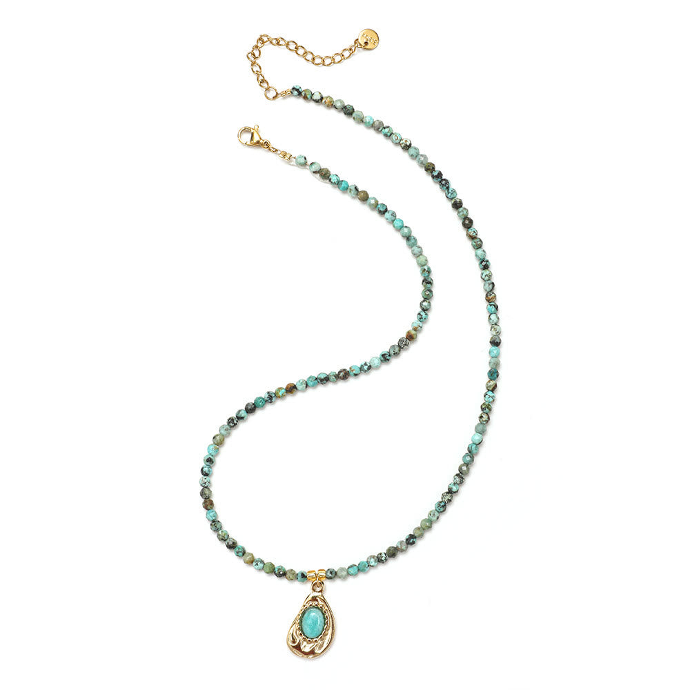 Olivenorma Boho Sun Moon Star Gemstone Beaded Necklace - image 18