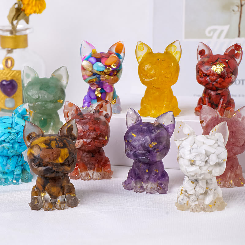 Olivenorma Meditation Dog Ornament Natural Gemstone Decoration - image 30