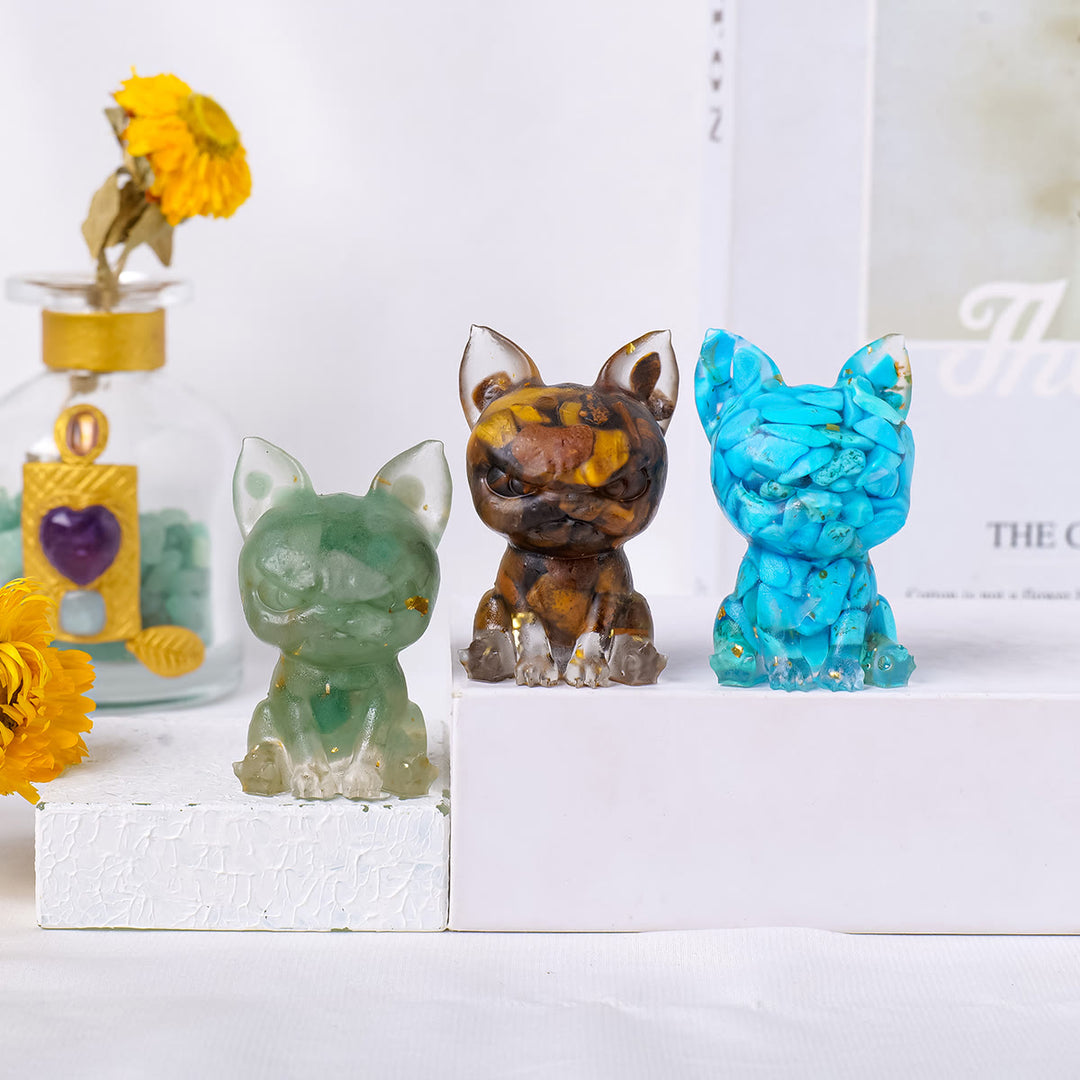 Olivenorma Meditation Dog Ornament Natural Gemstone Decoration - image 29