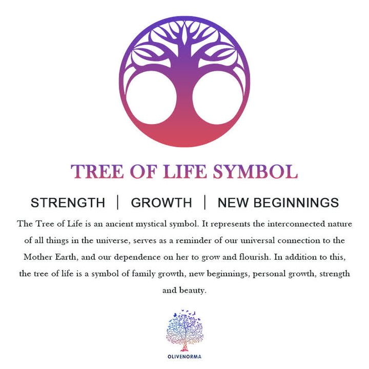 Olivenorma Chakra Tree of Life Braided Beads Dream Catcher