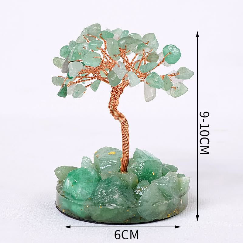 Olivenorma Luck Success Tree of Life Gemstone Feng Shui Tree