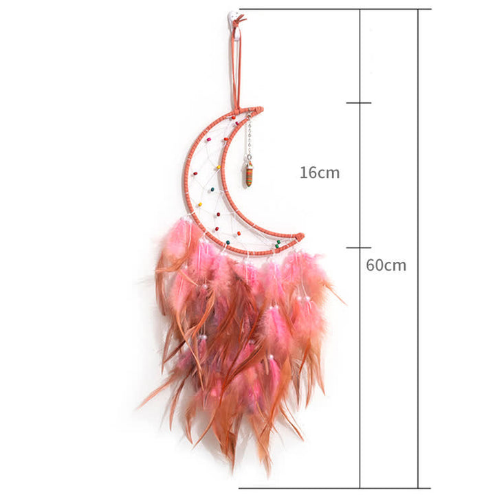 Olivenorma Colorful Rice Beads Orange Pink Dream Catcher