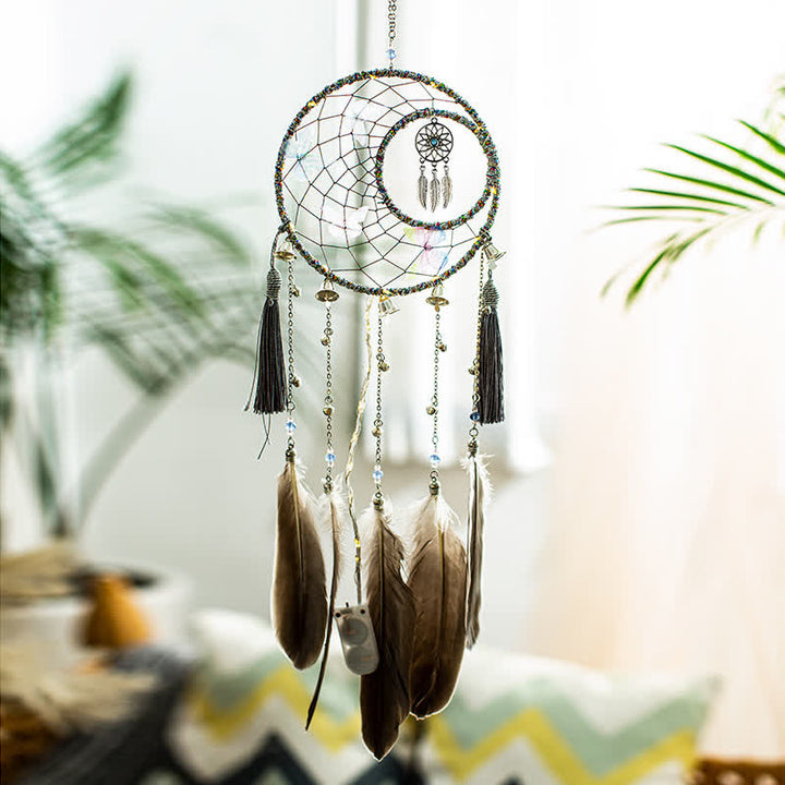 Olivenorma Butterfly Feather Bell Pendant Dream Catcher