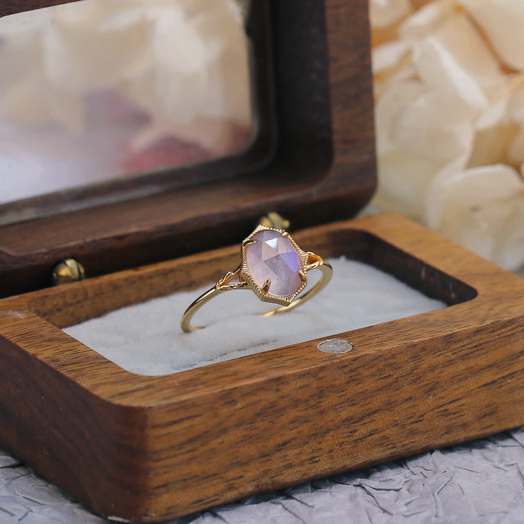 Olivenorma 2pcs Natural Moonstone Ring Set - image 11